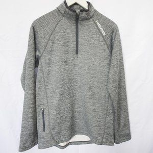 HEAD Tennis Space Gray 1/4 Zip Athletic Sweater 🎾